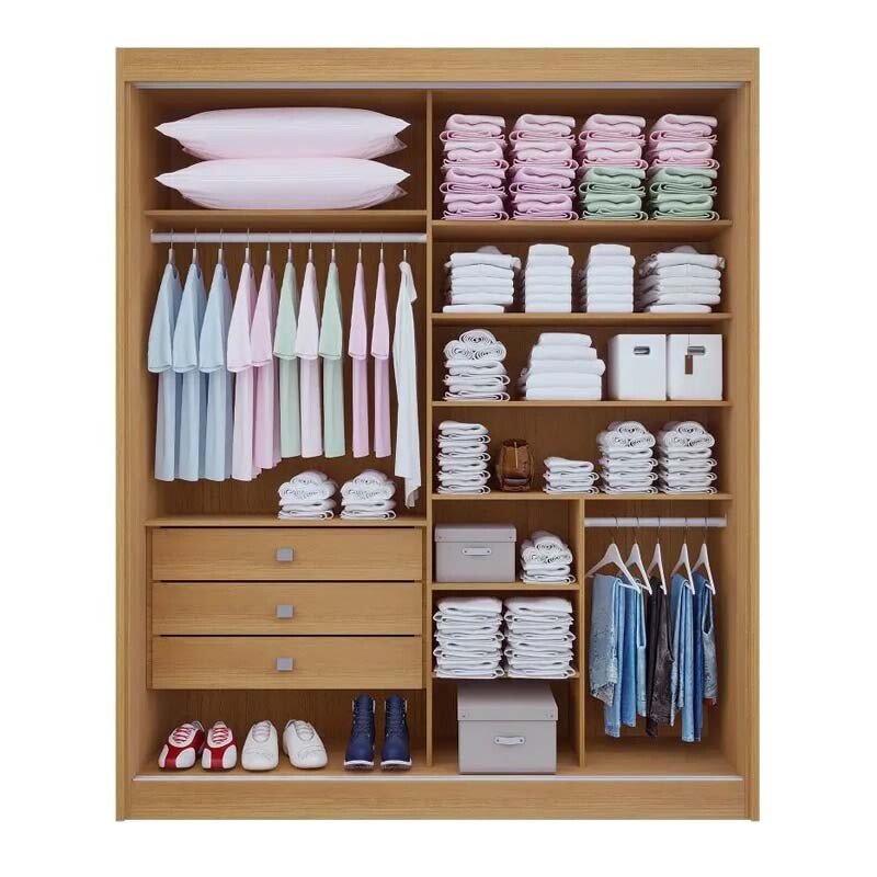 Roupeiro Santorini Cinamomo/Off 2 Portas Larg. 1.85m 100% MDF - D Doro - Imagem 2