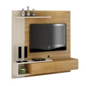 Home Suspenso Los Angeles Larg. 1.60m Cinamomo/Off para TV até 60" - Valdemóveis