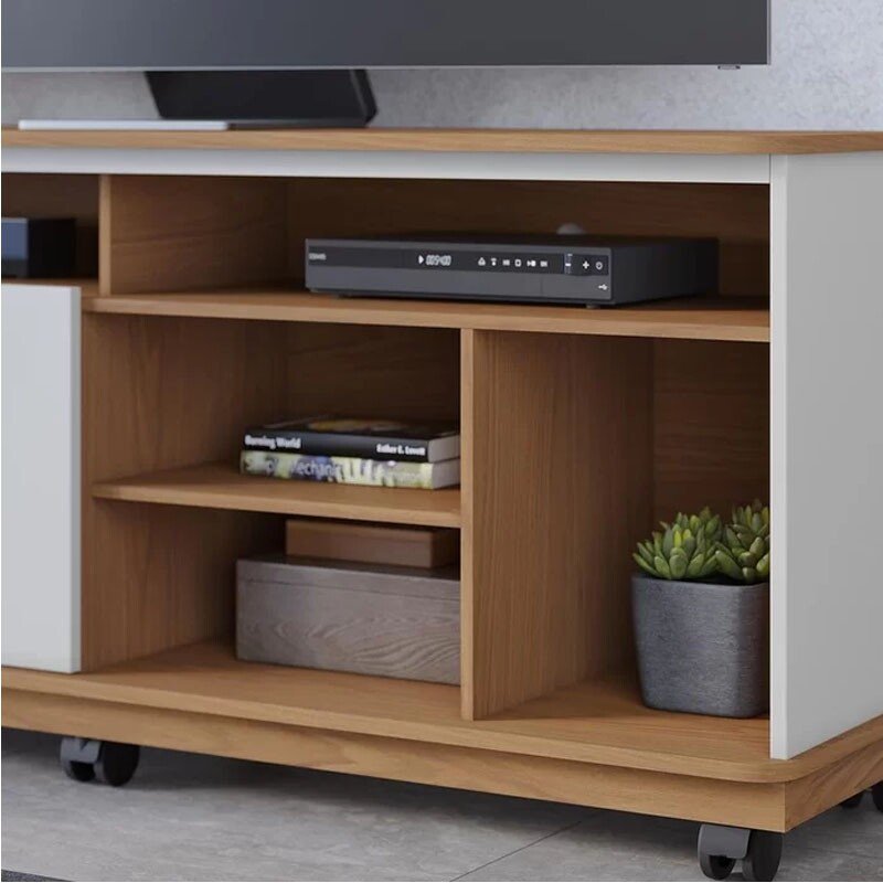 Rack Bancada Jurerê Larg. 1.50m Freijó/Off White para TV até 65"- Colibri - Imagem 4