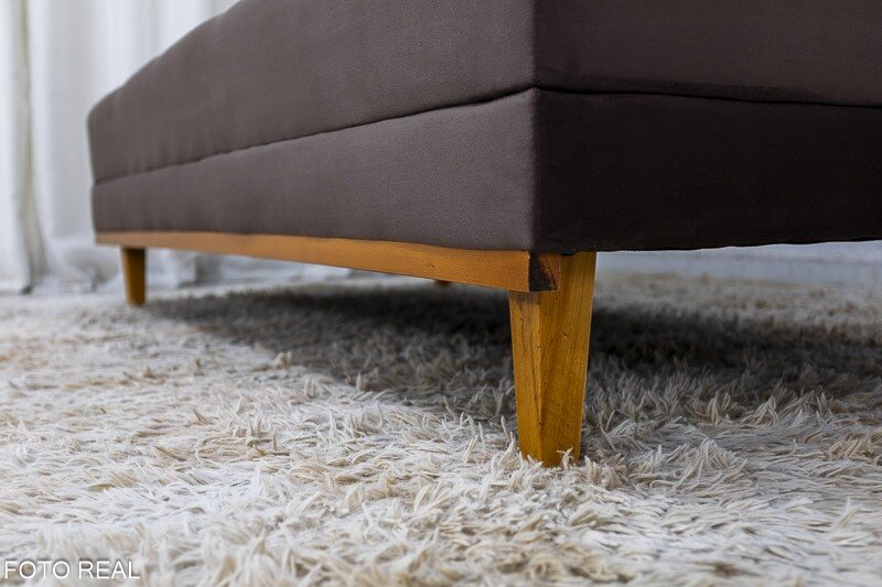 Sofá Cama Madrid Veludo Marrom 2263 Larg. 1.80m - Molas Bonnel - Imagem 7