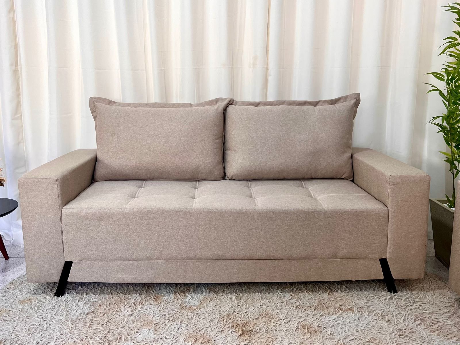 Sofá 3 e 2 lugares 8100 Linho Bege 24 - Imagem 3