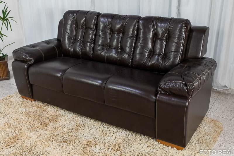 Sofá 3 lugares 240 Korino Café Larg. 2.07m - Rondomóveis - Imagem 4