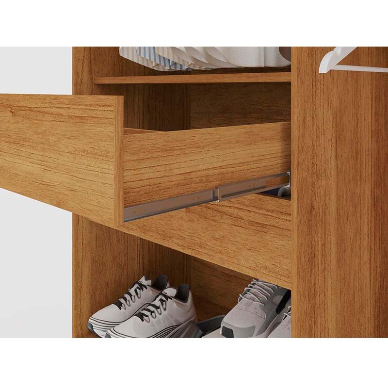 Roupeiro Casal Coliseu Cinamomo/Off 6 Portas 4 Gavetas Larg. 2.20m - Sallêto - Imagem 4