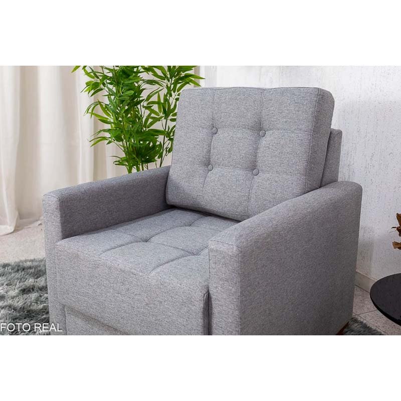 Poltrona Áustria Linho Cinza A59 - Imagem 3