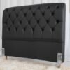 Cabeceira Casal Lavínia Korino Preto Largura 1.40m