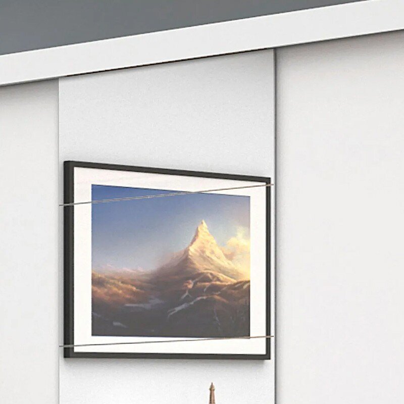 Roupeiro Anjos Branco 3 Portas 9 Gavetas C/ 1 Espelho Larg. 1.91m - Carioca Móveis - Imagem 5