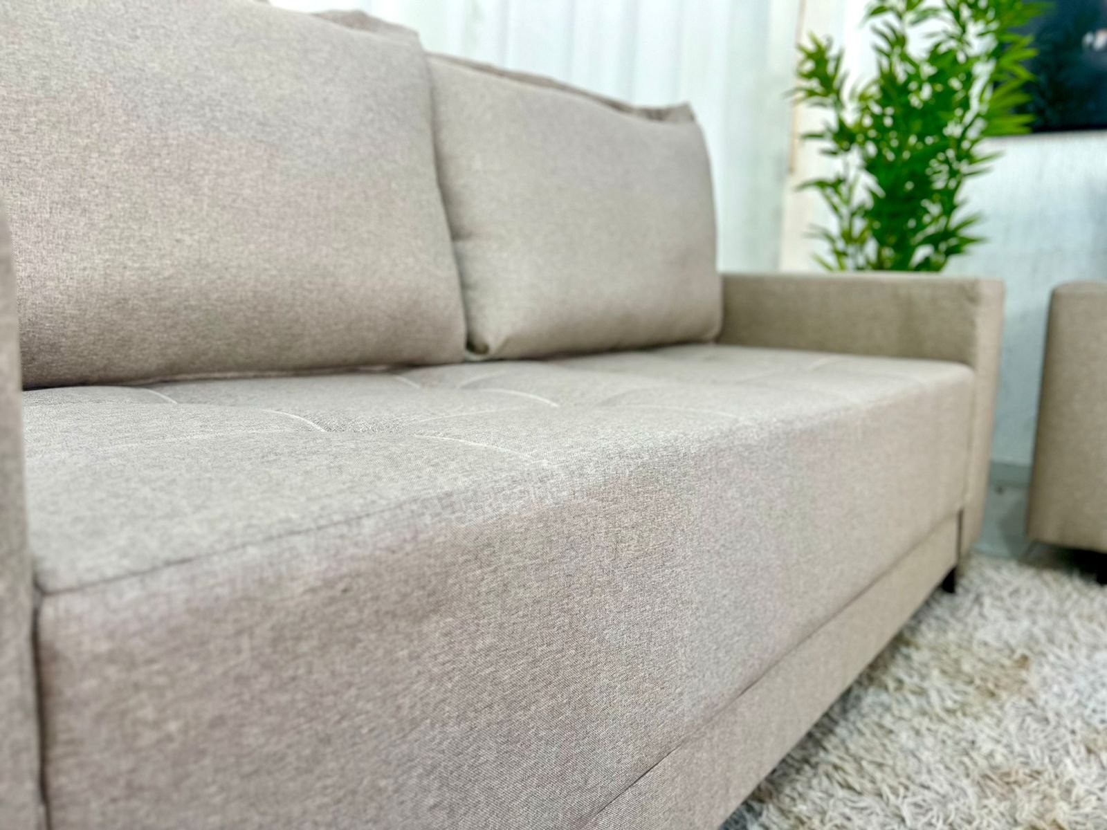 Sofá 3 e 2 lugares 8100 Linho Bege 24 - Imagem 6