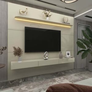 Home Royal Larg. 2.19m C/Led Off e Nicho 100% MDF para TV até 85" - Gelius