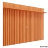 Painel Ripado Speed Trend Larg. 1.80m Cinamomo 100% MDF para TV até 70" - Permóbili