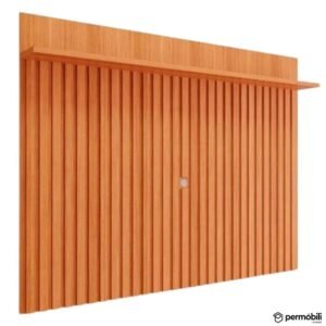 Painel Ripado Speed Trend Larg. 1.80m Cinamomo 100% MDF para TV até 70" - Permóbili