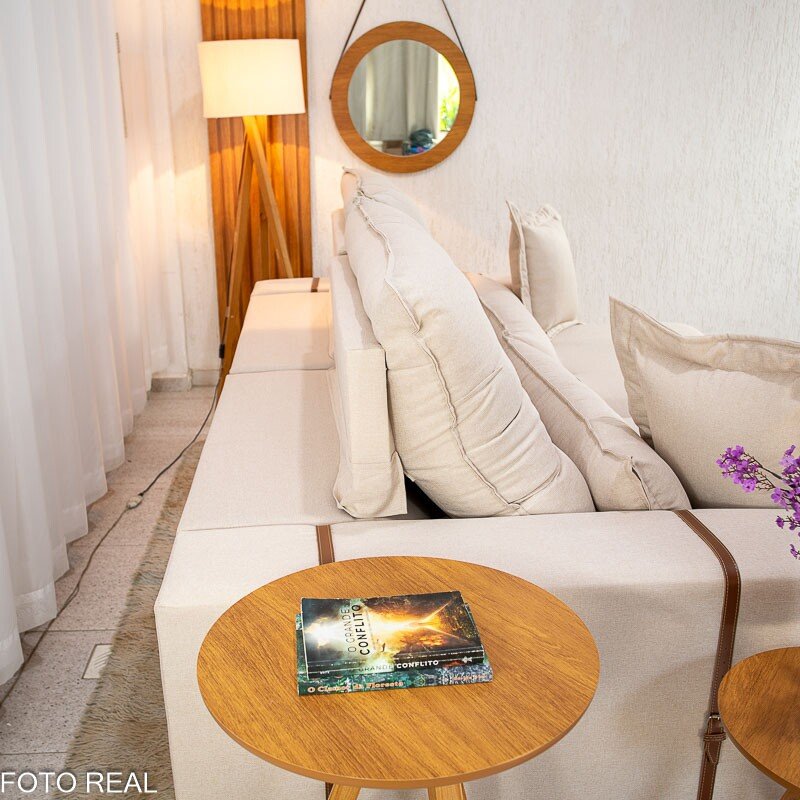 Sofá Retrátil Reclinável Toronto 2.50m Linho Bege 2003 - Molas Ensacadas - Imagem 9