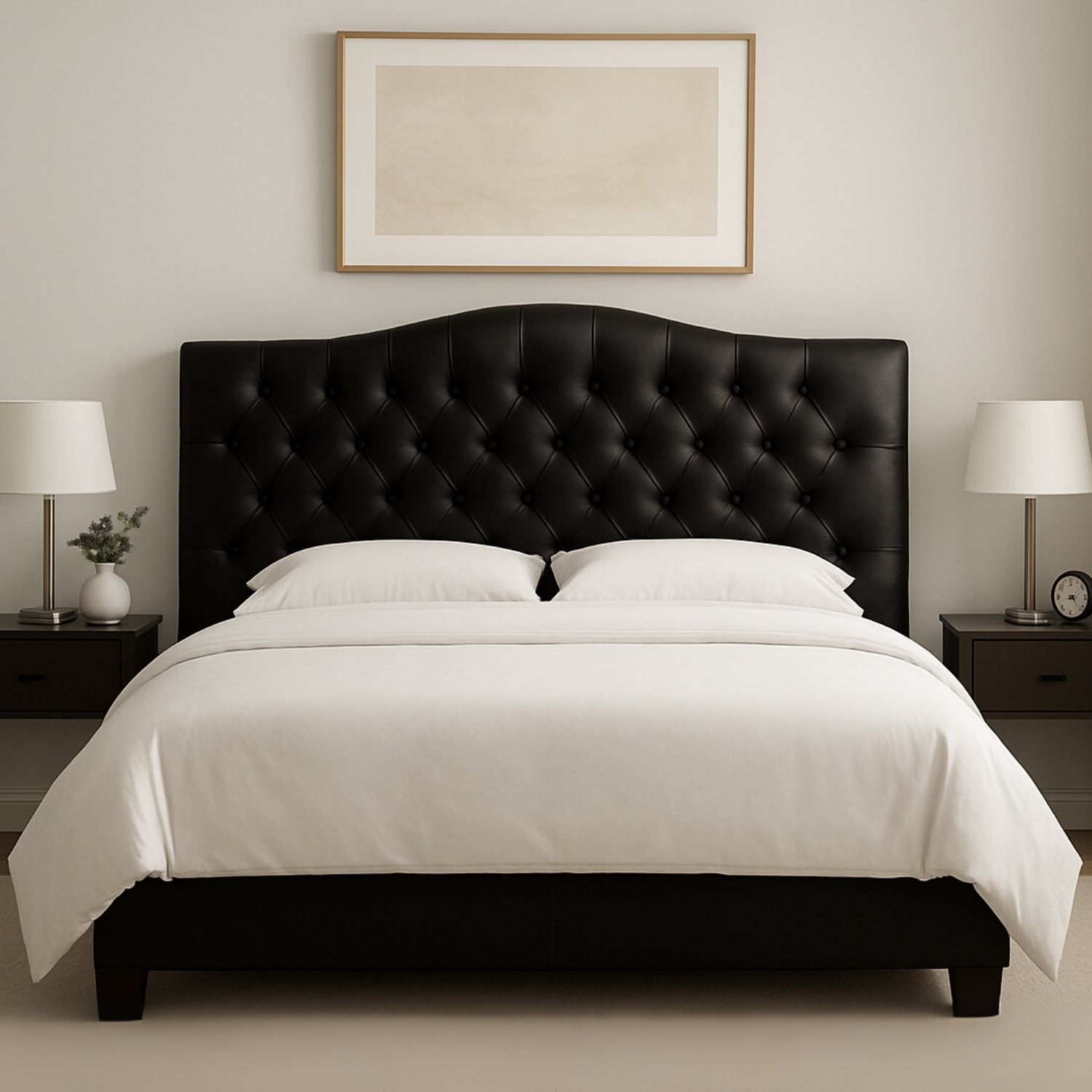 Cabeceira Casal Berlim Preto - R.A ESTOFADOS