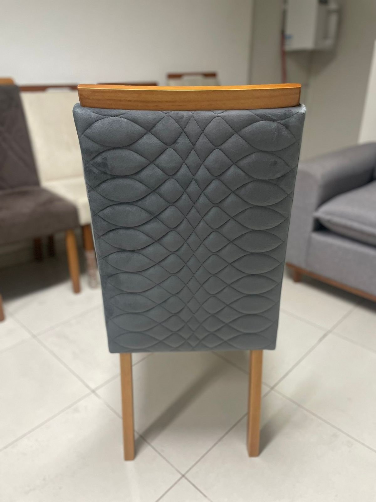 Kit 2 Cadeiras Hamburgo Mel/Grafite - ART ASSENTOS - Imagem 5