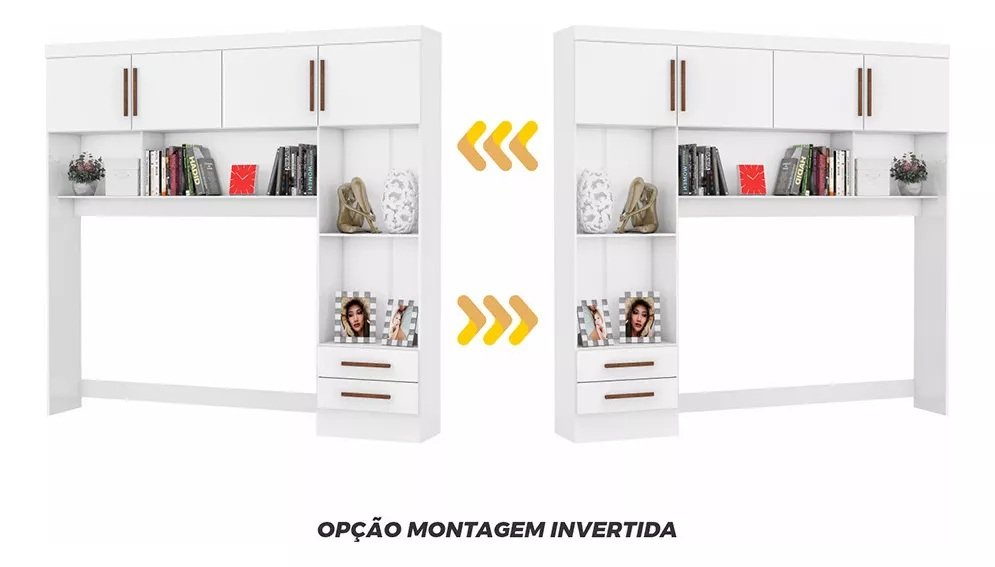Modulado 4 Portas Branco - CARIOCA MÓVEIS - Imagem 2