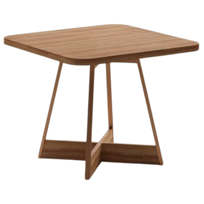 Mesa Átria 1593 Quadrada 90 Rosê Cobre/Nogal Freijó - CARRARO MÓVEIS - Imagem 5