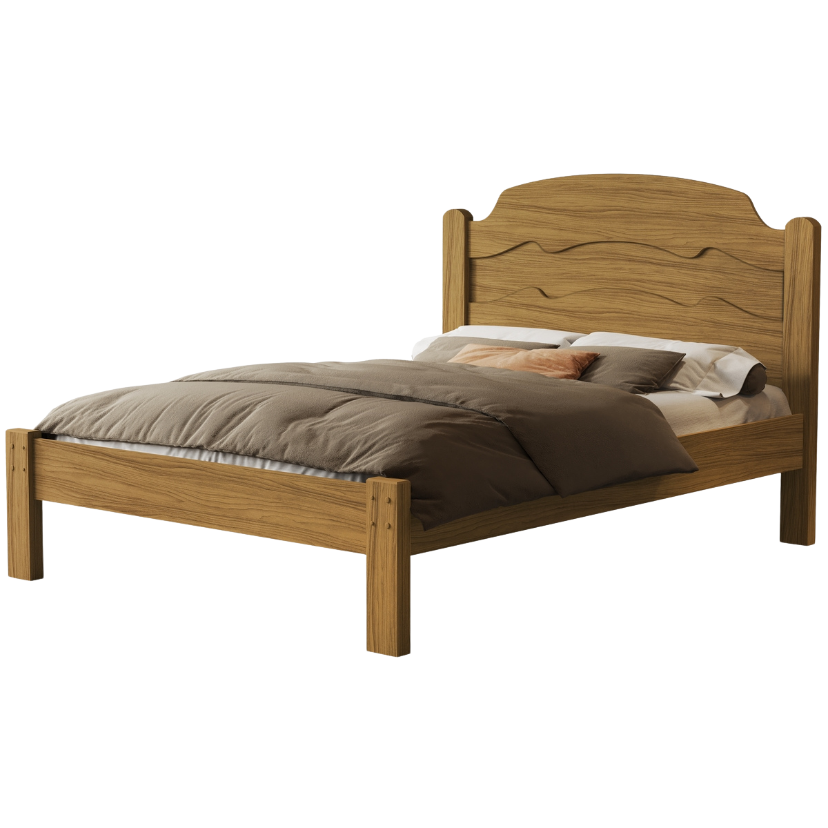 Cama Casal/Viúva Íris Nature/Off White/Nature – MADEC/VJ MÓVEIS - Imagem 6