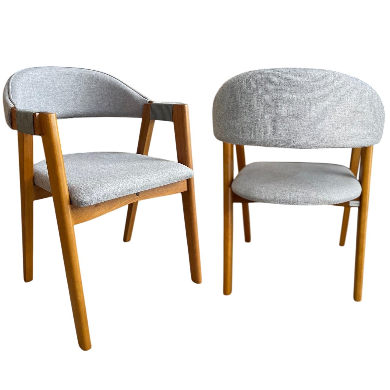 Kit 2 Cadeiras Ravenna Castanho/Linho Cinza - GARDIM MÓVEIS - Imagem 11