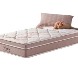 Colchão Solteiro Eiffel Molas Superlastic Rosa 188x88x26 Anjos