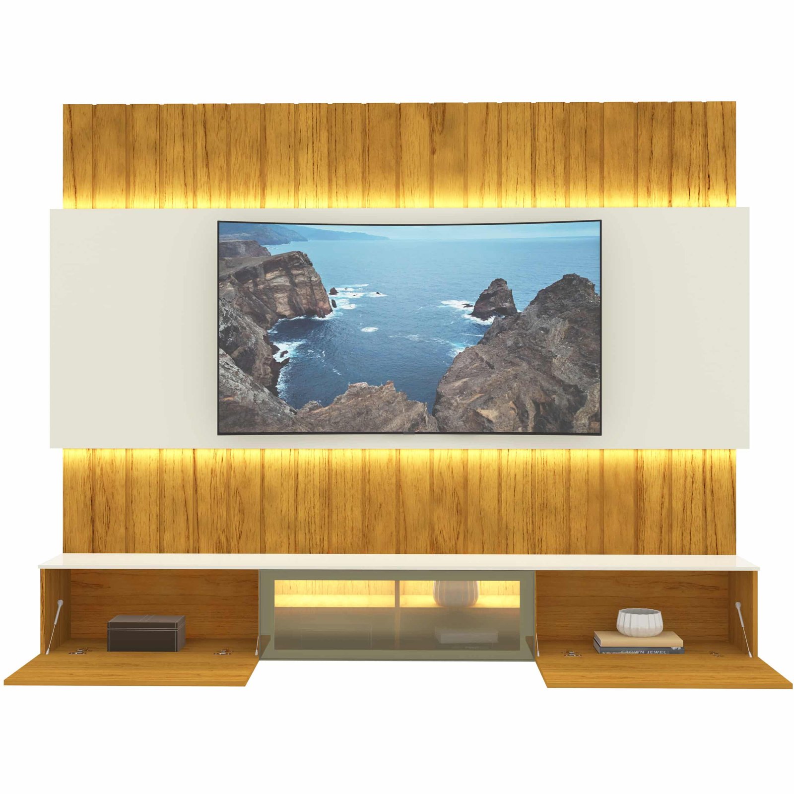 Home Suspenso até 85″ Soberano Reflecta 230 Naturale/Off White – GELIUS - Imagem 2