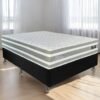 Colchão Casal Talismã D28 + Base Box Simples Corino Preto – DESIGN COLCHÕES + ALTO NÍVEL CAMAS E COLCHÕES