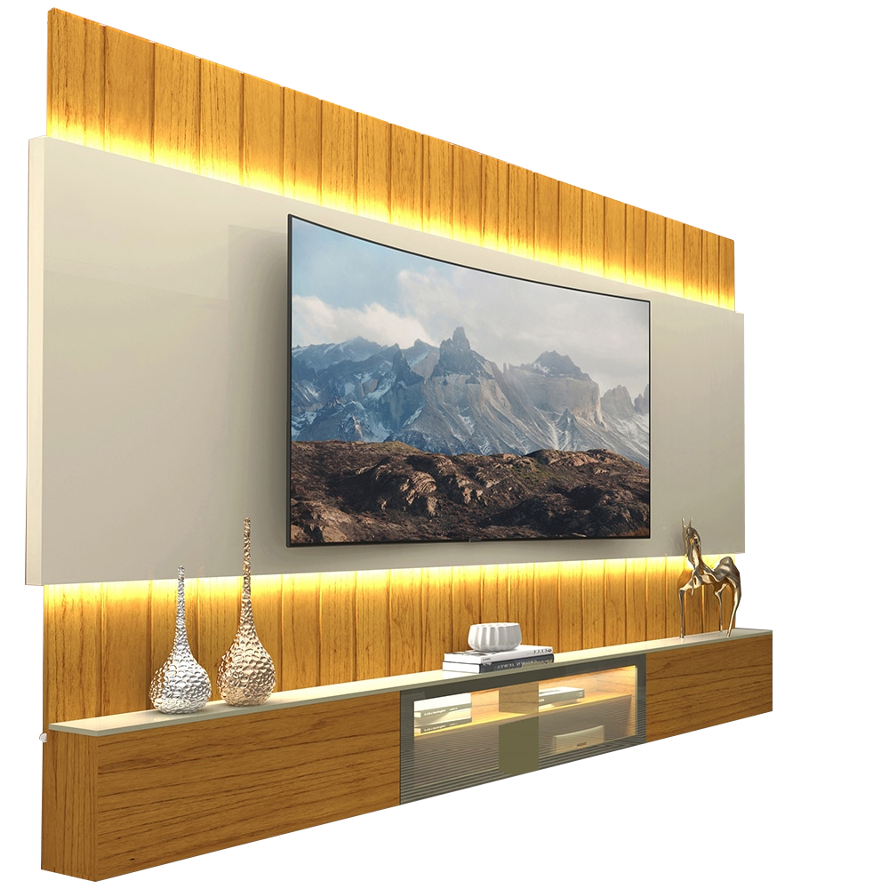 Home Suspenso até 85″ Soberano Reflecta 260 Naturale/Off White – GELIUS - Imagem 2