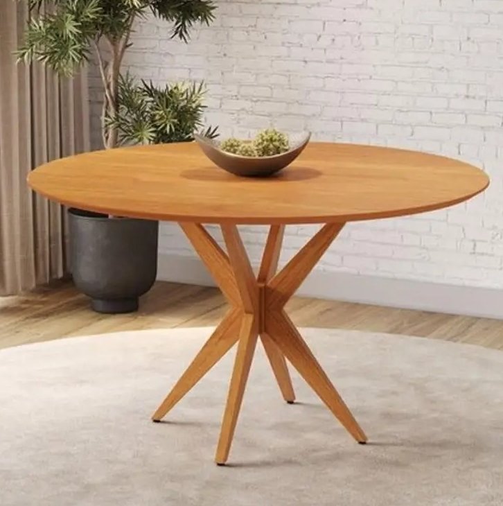 Mesa Redonda Simpatia 108 Cinamono - JCM MOVELARIA