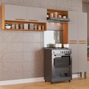 Cozinha 3 Peças Madri Cinamomo/Off White - SALLÊTO