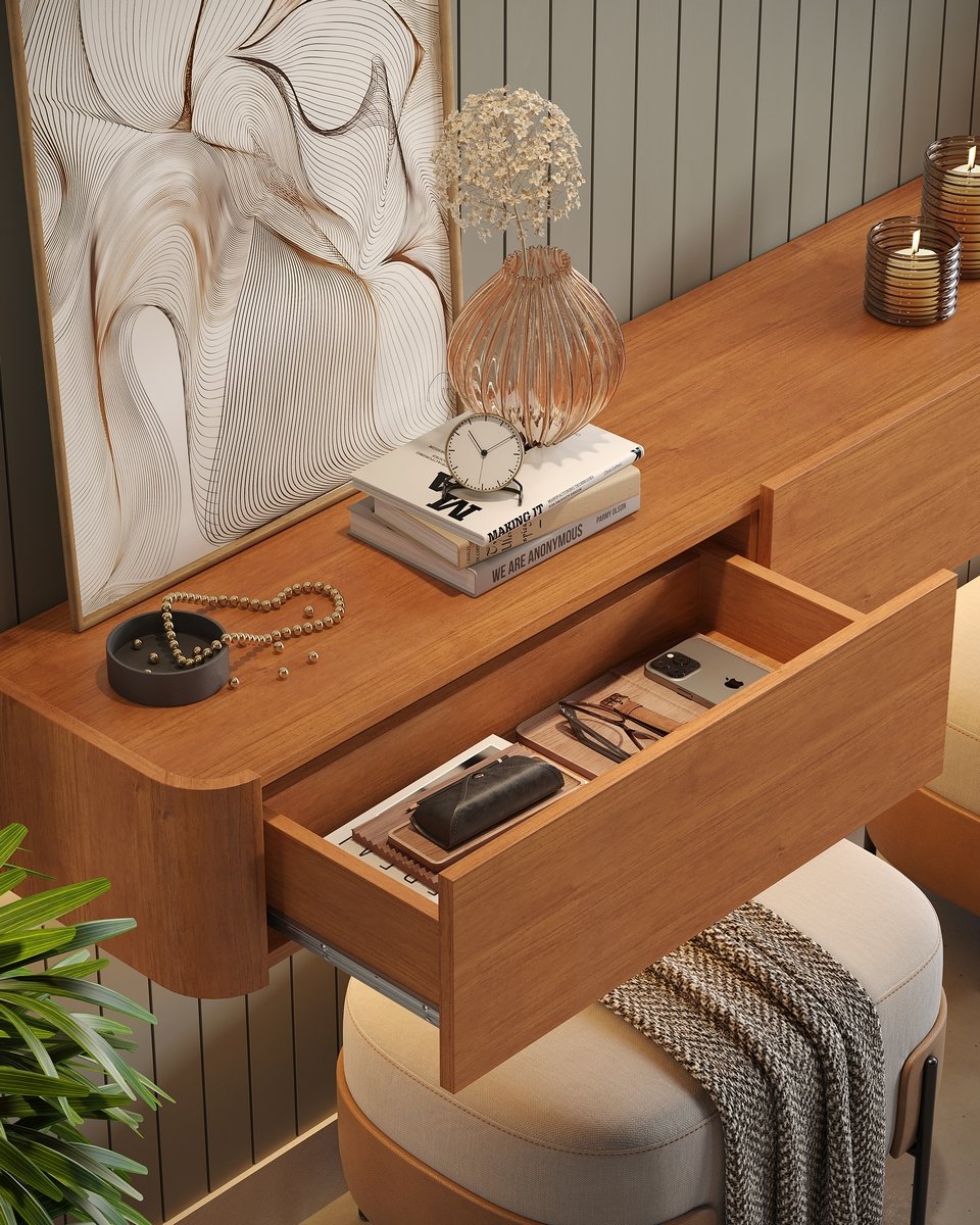 Painel até 58″ Union 1,87 + Nicho Union 1,80 Naturale – MAVAULAR - Imagem 3