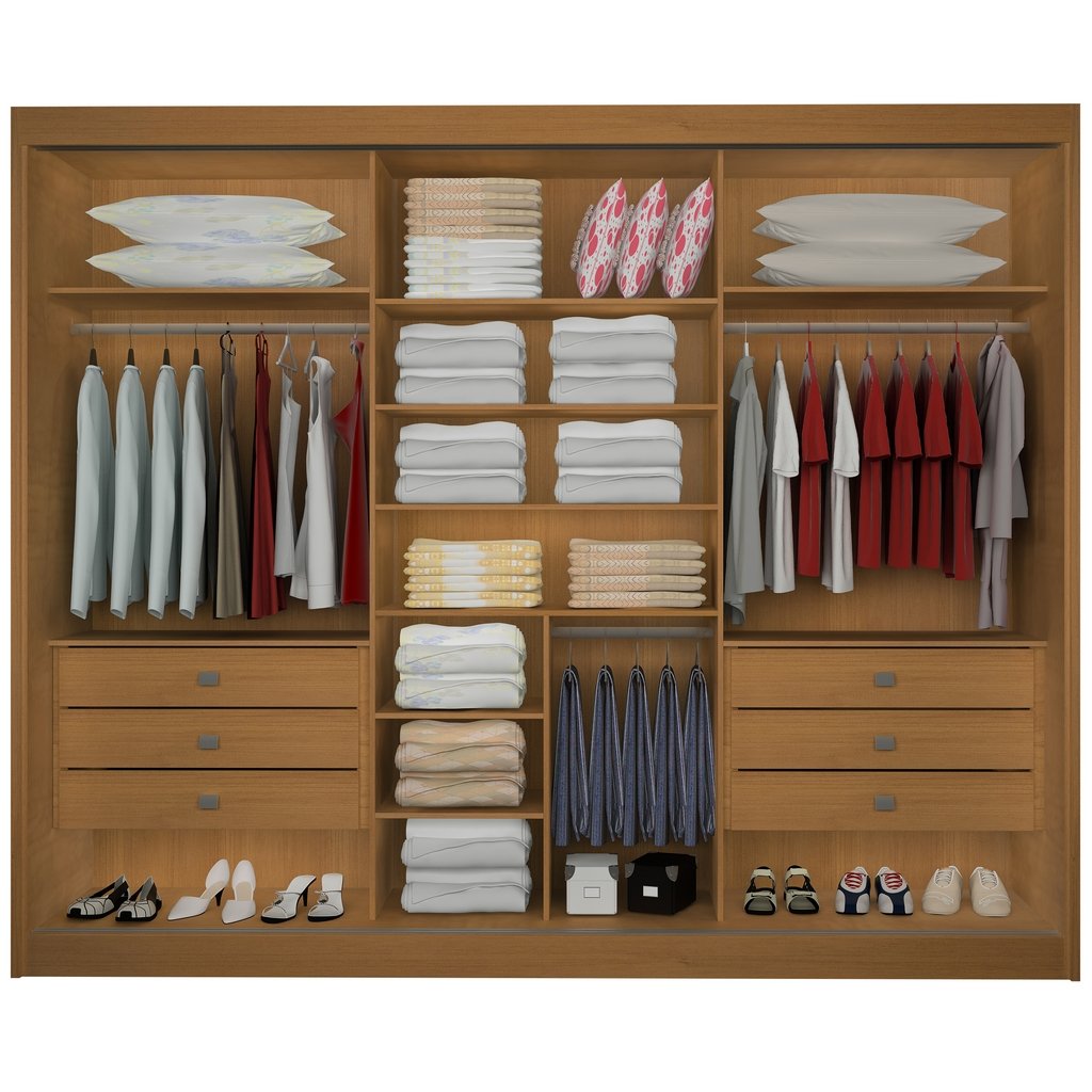 Guarda-Roupa 3 Portas Los Angeles + Cômoda Ipanema Cinamono/Off White – D’DORO MÓVEIS - Imagem 3