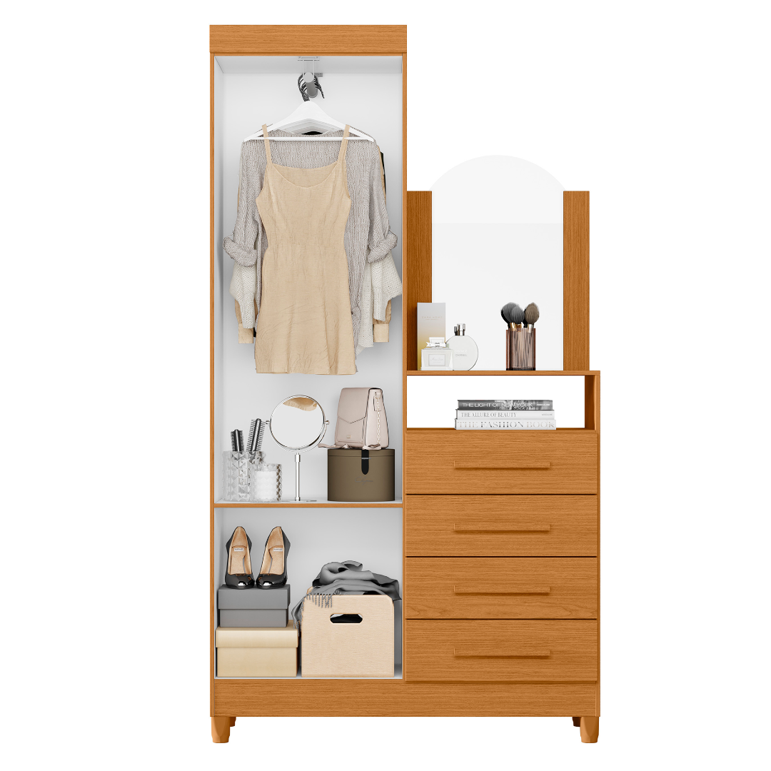 Guarda-Roupa/Cômoda Capri Cinamono - MÓVEIS ALBATROZ - Imagem 3