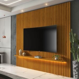 Painel até 75" Nobre Ripado 185 Naturale - GELIUS