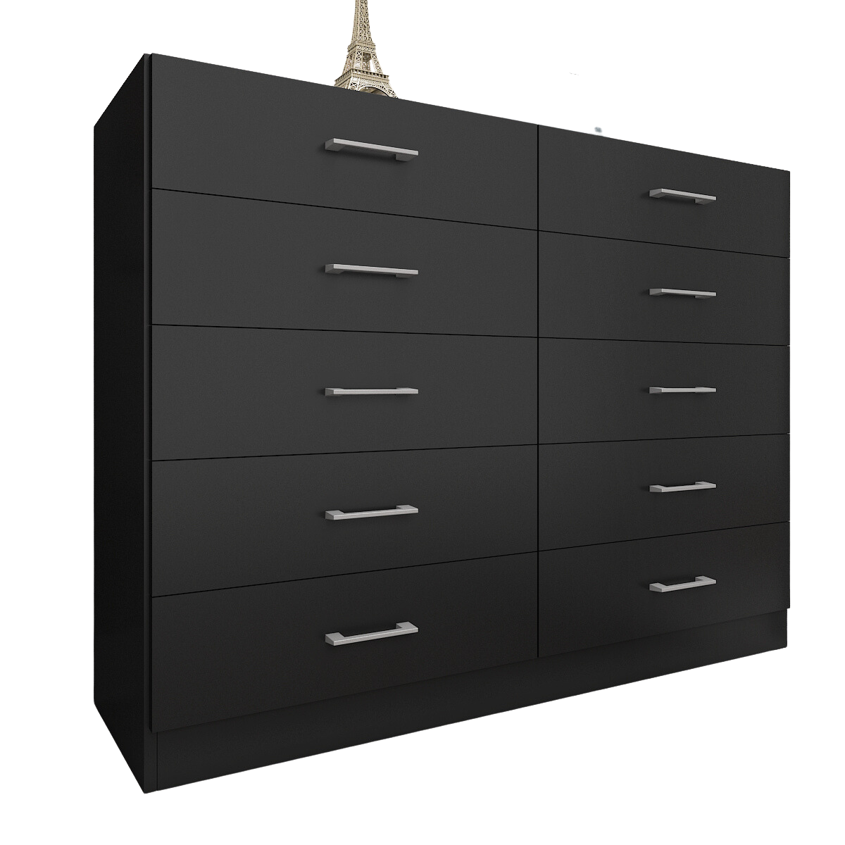 Cômoda 10 Gavetas Caribe Preto - FELLICCI - Imagem 3