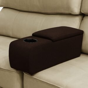 Lego Console Universal Para Sofa Corino Marrom  Solar Moveis - Produto De Teste 03