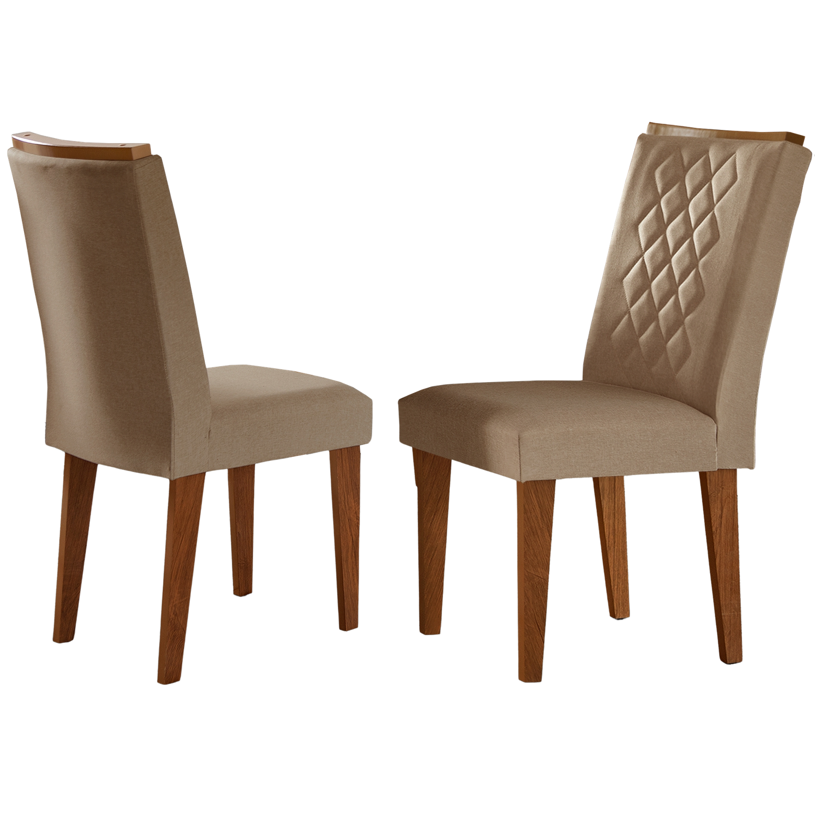 Kit 2 Cadeiras Jade Imbuia/Linho Turim 07 - RUFATO - Imagem 3