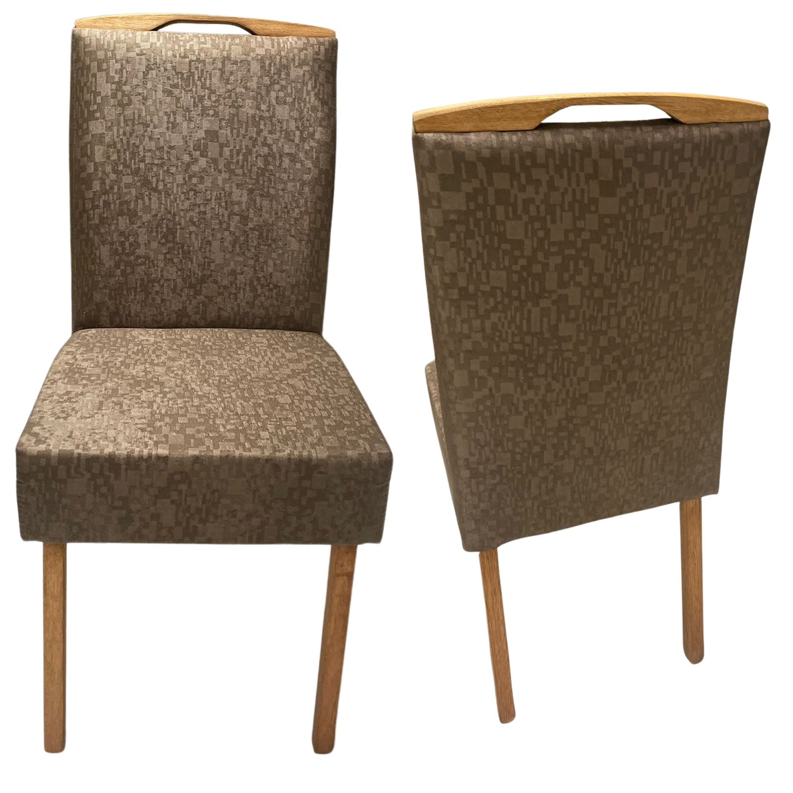 Kit 2 Cadeiras Priscila Imbuia Mel Veludo Marrom 1015 – CARVALHO DECOR - Imagem 2