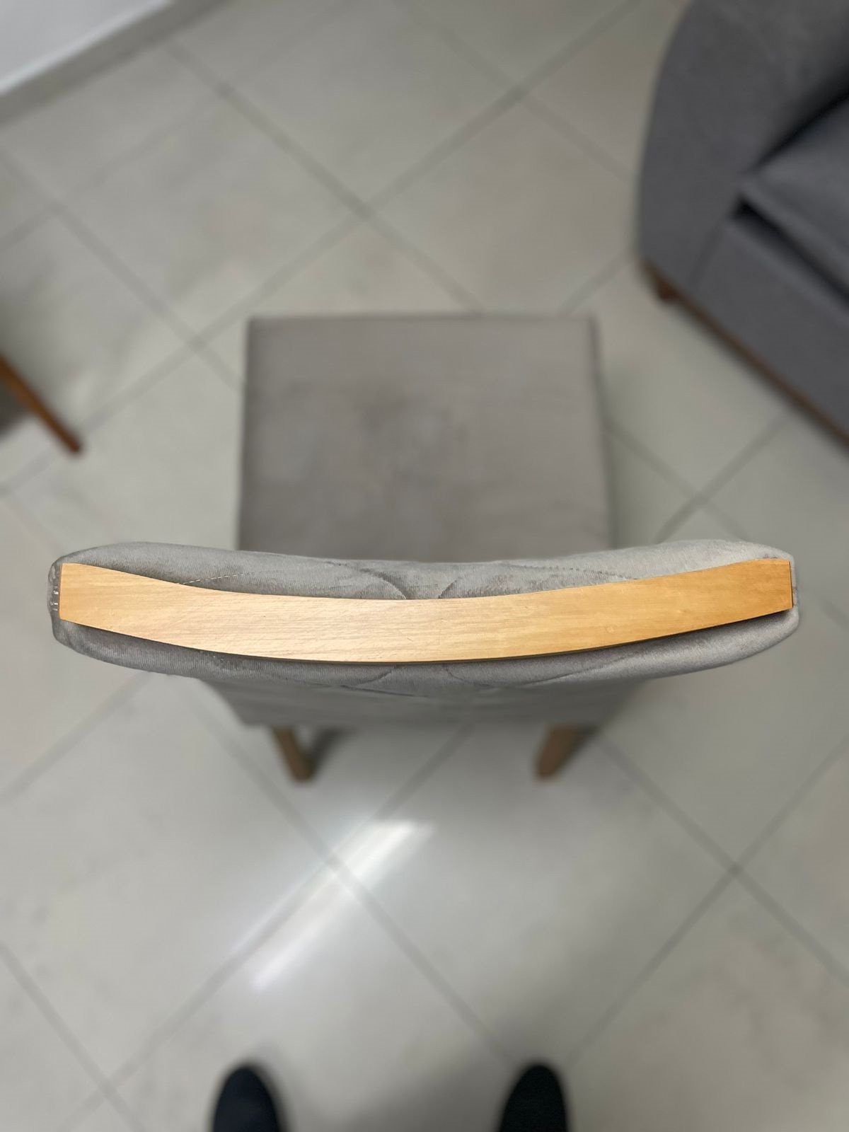 Kit 2 Cadeiras Safira Mel/Veludo Bege – WM DECOR - Imagem 5