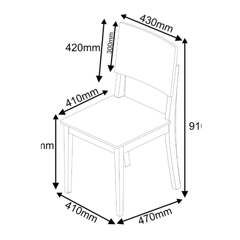 Kit 2 Cadeiras Safira Imbuia/Linho Marrom – DOBUÊ MOVELARIA - Imagem 3