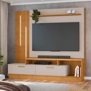 Home até 65" Despertar Cinamono/Off White - JCM MOVELARIA