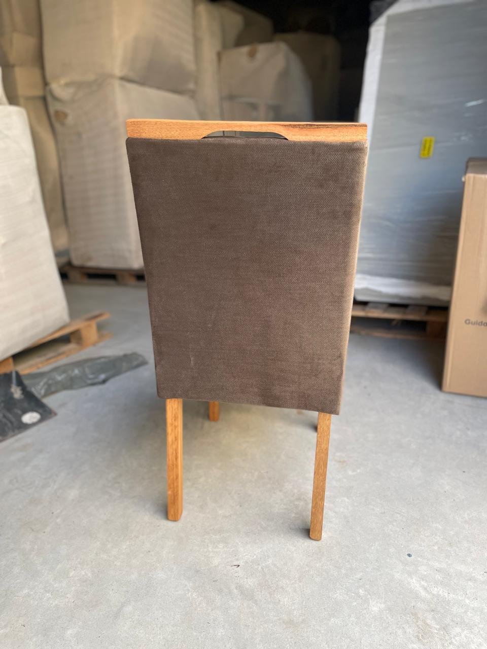 Kit 2 Cadeiras Pandora 01 Imbuia Mel/Veludo Marrom 134 - CARVALHO DECOR - Imagem 4