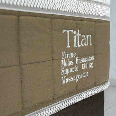 Colchão Casal Terapêutico Massageador Titan/Thor D28 + Base Box Simples Corino Preto – VIERO MÓVEIS + BIOSTAR - Imagem 3