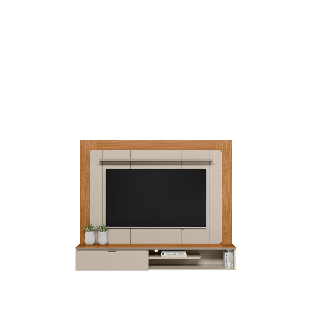 Painel Home até 65" Lugano Nature/Off White - LINEA BRASIL - Imagem 11