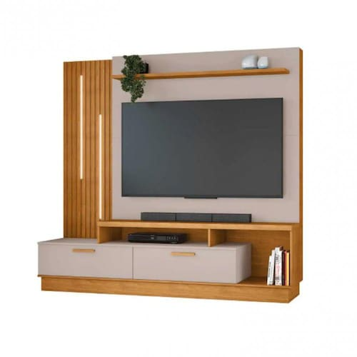 Home até 65" Despertar Cinamono/Off White - JCM MOVELARIA - Imagem 4