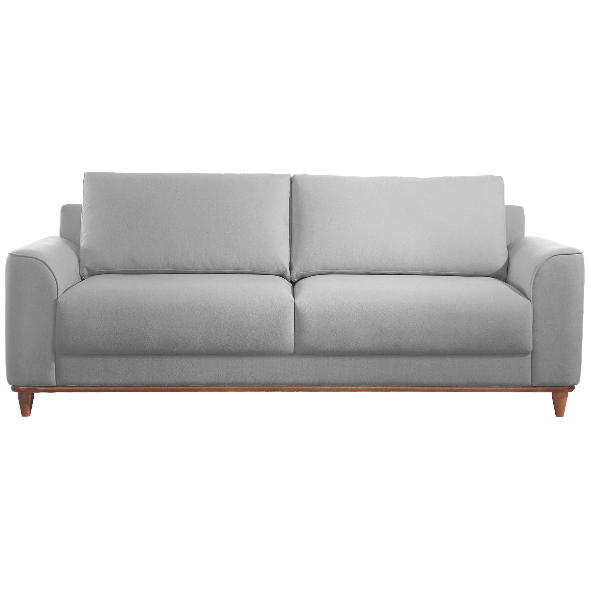Sofa Living Ref.022 2,20 M Chenile Linho Cinza Firenze - Rondomoveis - Imagem 3