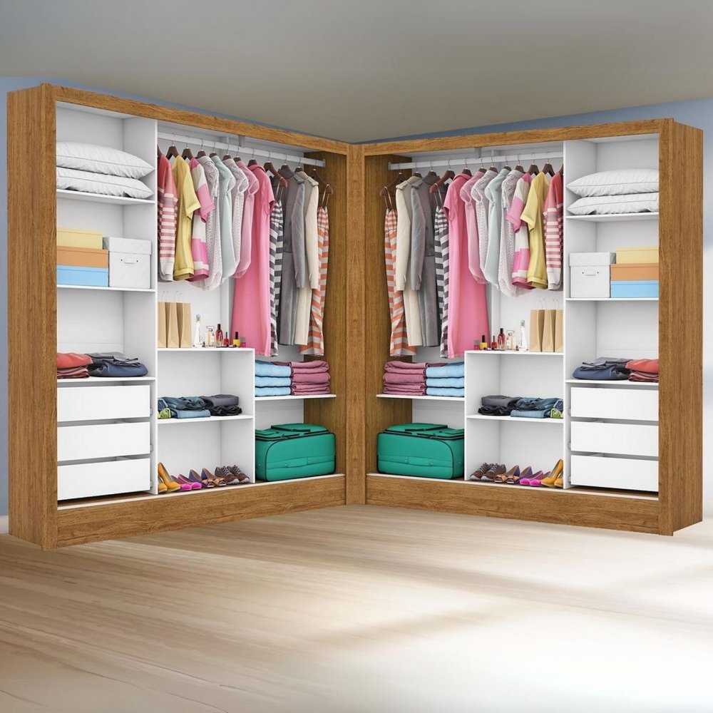 Closet Dubai/Santiago 1,79 m x 1,79 m Cinamono – CARIOCA MÓVEIS