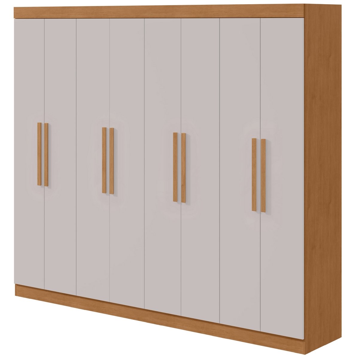 Guarda-Roupa 8 Portas Andara Soft 2,36 m Amêndoa Clean/Off White - LOPAS - Imagem 5