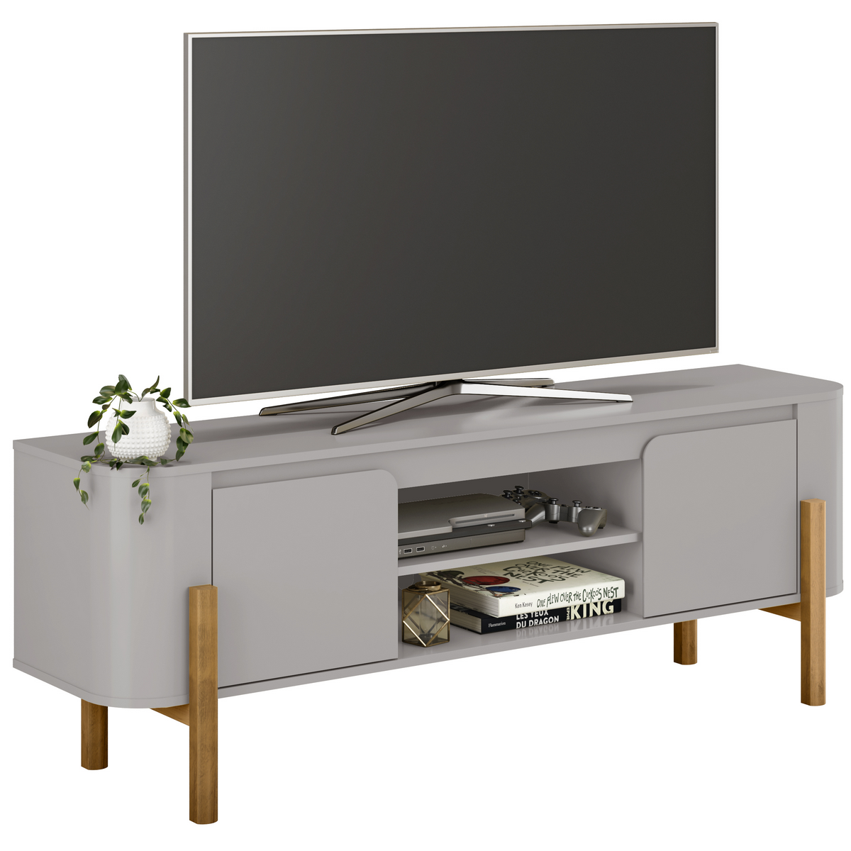 Rack até 65" Camburi Off White - BECHARA - Imagem 4