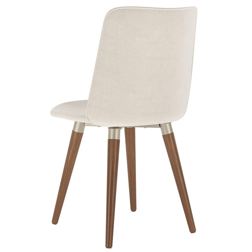 Kit 2 Cadeiras Giratória Dakota M2 (Off White linked 02) Linho Bege - MÓVEIS PROVÍNCIA - Imagem 6