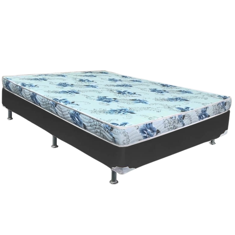 Colchão Casal Dream Soft + Base Box Simples Corino Preto – ORTOBOM + BIOSTAR - Imagem 2