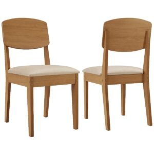 Kit 2 Cadeiras Havana Naturale/Veludo Creme - RUFATO