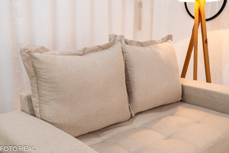 Sofá 2 lugares 8100 1.55m Linho Bege 24 - Imagem 3